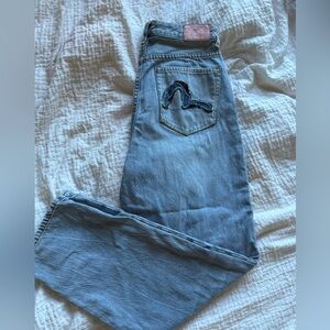 Evisu Light Blue Denim with Unique Stitching